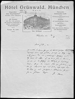 Max Weber’s letter to Else Jaffé, dated 30. Okt. 1917 Original: Portfolio Eduard Baumgarten, Deponat BSB München, Ana 446, edited in: MWG II/9, S. 802-803