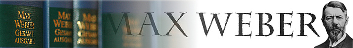 Banner of the project website 'Max-Weber Complete Edition'
